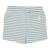 Blauw/ecru gestreepte short - Short stone blue stripe (stapelkorting)